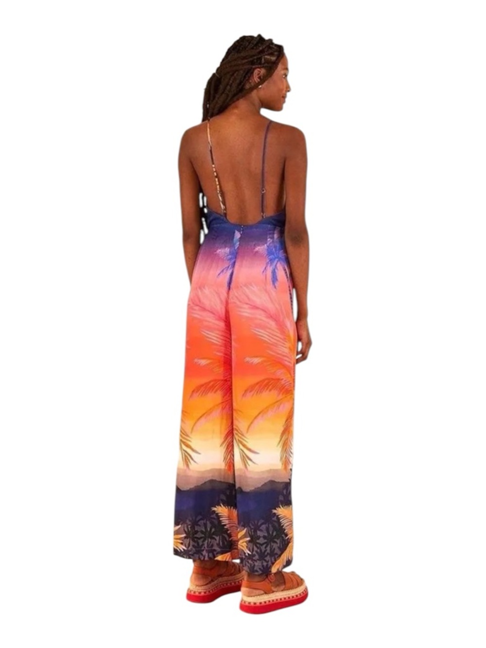 FARM Rio X Anthropologie Jungle Wide Leg Jumpsuit - Picture 2 of 10